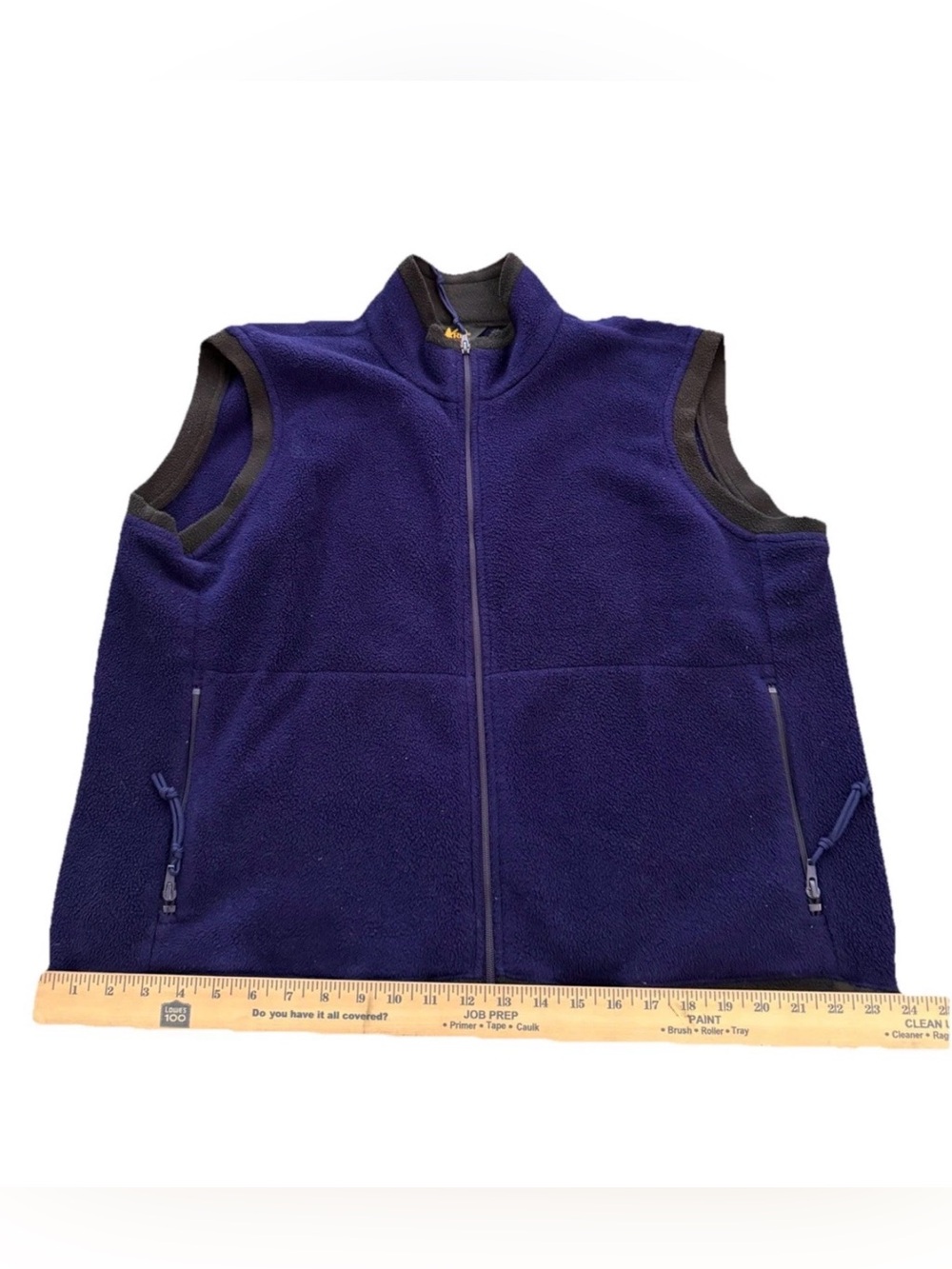 Vintage REI Vest Mens XL Purple Thaw Fleece Made In USA Hiking Outdoor - Picture 3 of 7